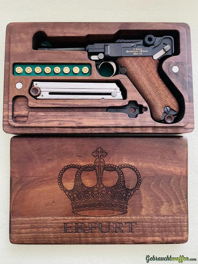 Schatullen Nussbaum P08 Mauser DWM & Walther PP PPK TOP — Bild 4