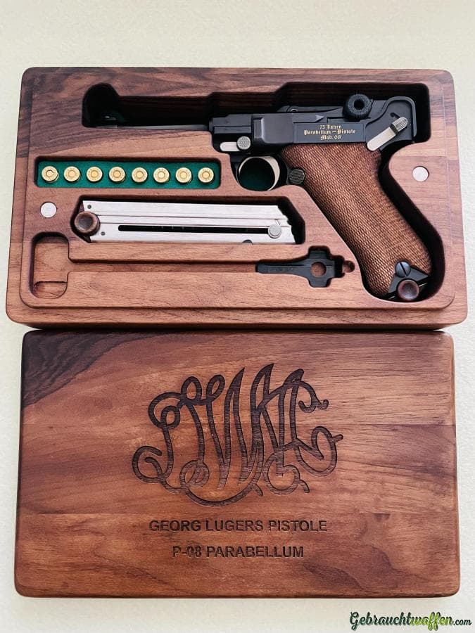 Schatullen Nussbaum P08 Mauser DWM & Walther PP PPK TOP — Bild 5