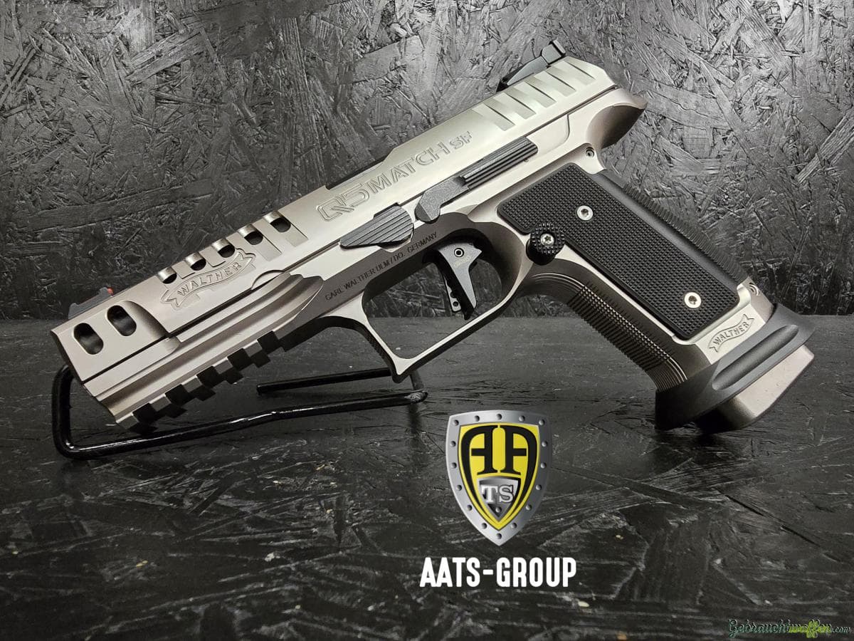 OCCASION Pistole Walther Q5 Steel Frame Black Tie 9mm Para - Zustand 1