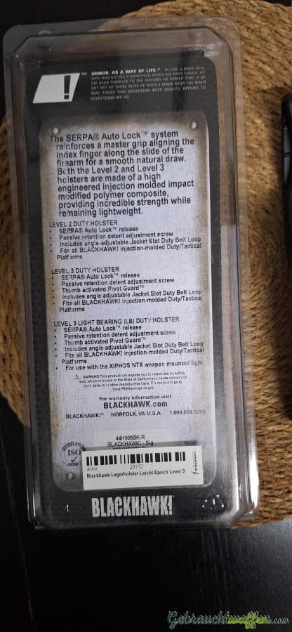 Blackhawk Serpa LvL 3 holster — Bild 2