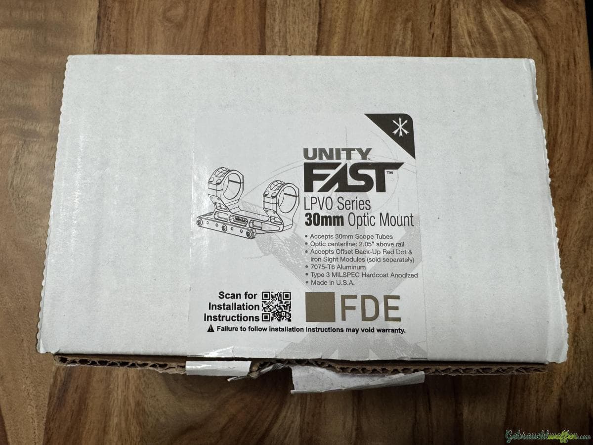 UNITY FAST LPVO 30mm FDE