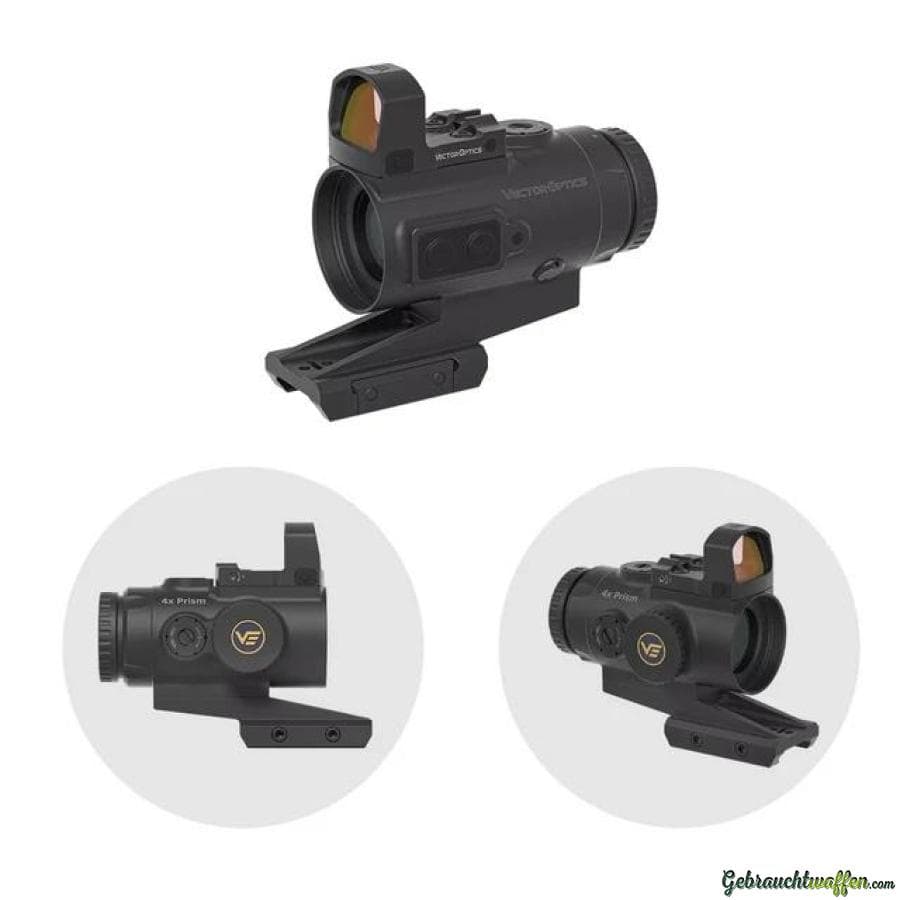 Vector Optics VOGP-01 Paragon 4x24 Mini Prism Scope & Frenzy 1x17x24 Green Dot Kit