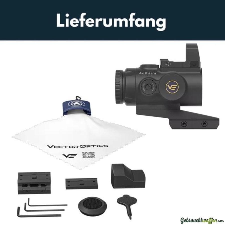 Vector Optics VOGP-01 Paragon 4x24 Mini Prism Scope & Frenzy 1x17x24 Green Dot Kit — Bild 7