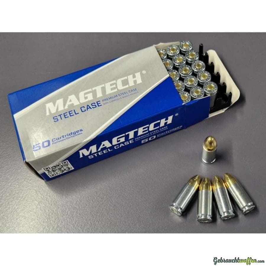 9mm Para Patronen Magtech, Stahlhülsen