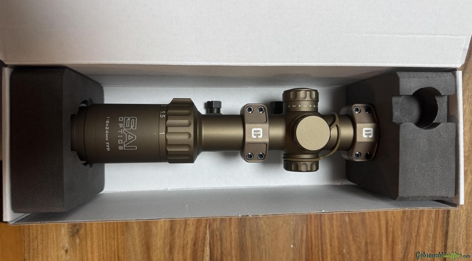 SAI OPTICS – SAI 6 1-6X24MM mit BADGER ORDNANCE 30MM 1.70" 0 MOA MODULAR MOUNT — Bild 6