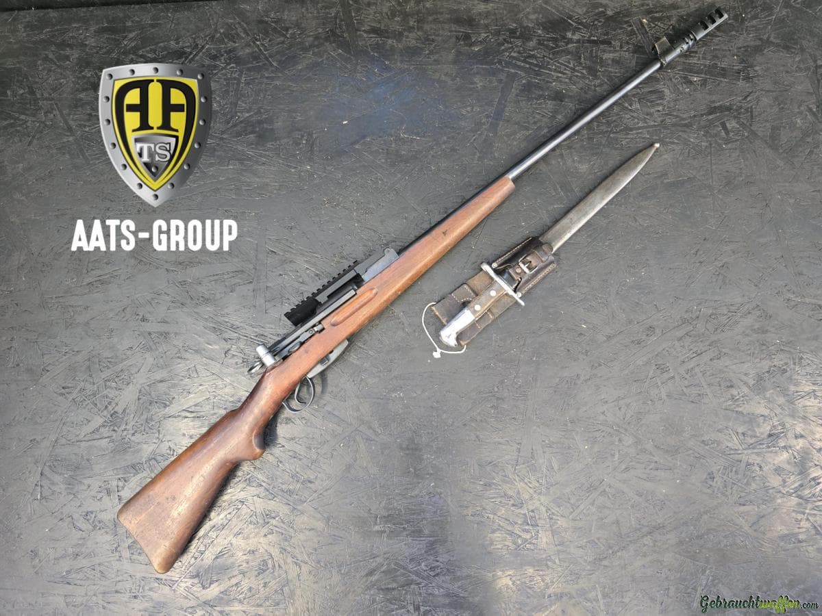 W+F Karabiner 31 (umgebaut) mit nummerngleichem Bajonett 7.5x55 (GP11) - Zustand 2