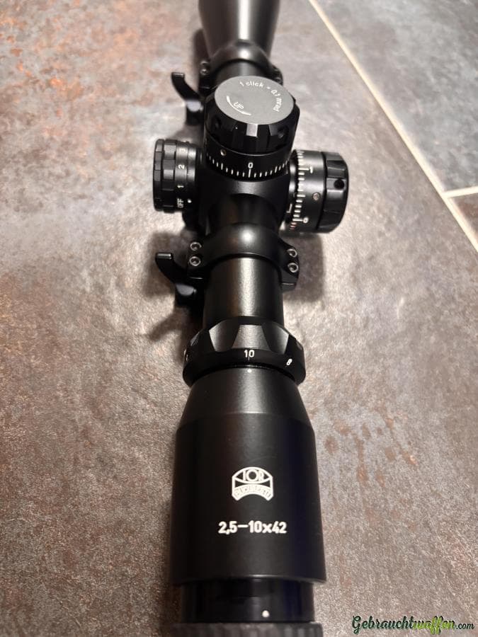 Zielfernrohr IOR Valdada 2,5-10x42 0,1mrad/Klick mit ERA Montageringe — Bild 2