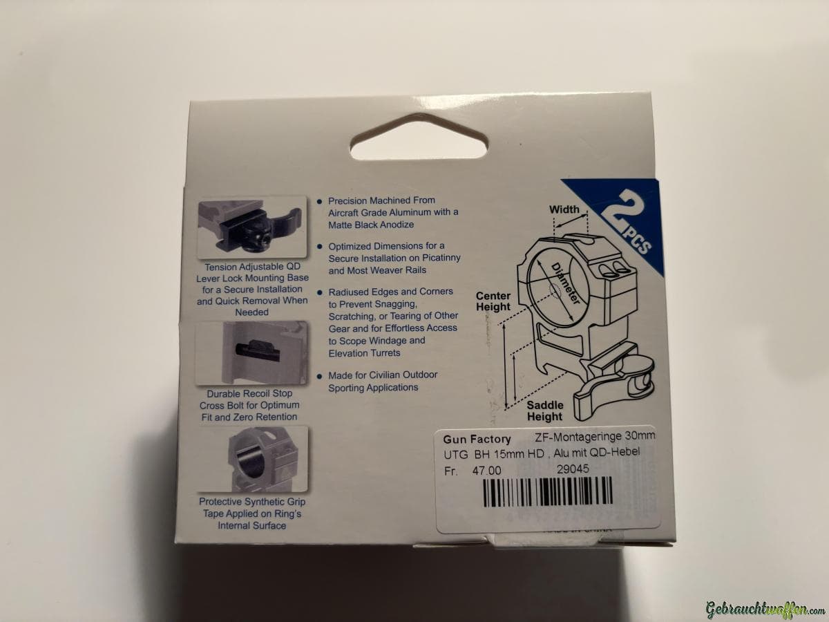 ZF Montageringe 30mm