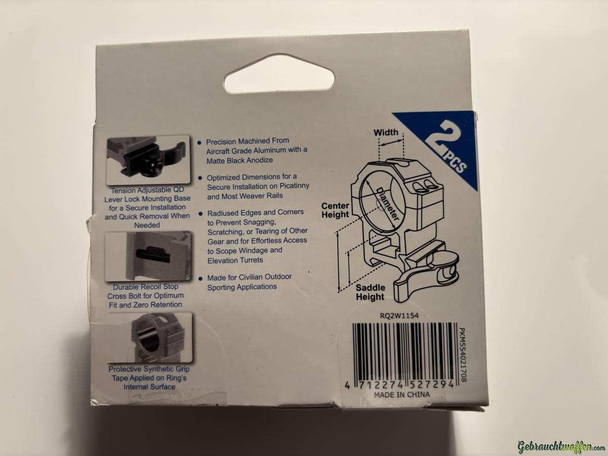 ZF Montageringe 1 Inch — Bild 3