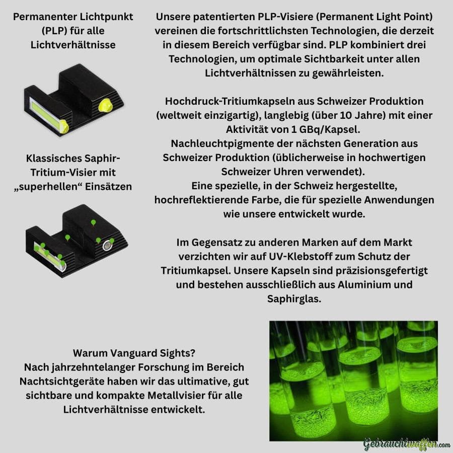 GLOCK Classic Tritium Visier Vanguard Sights — Bild 3