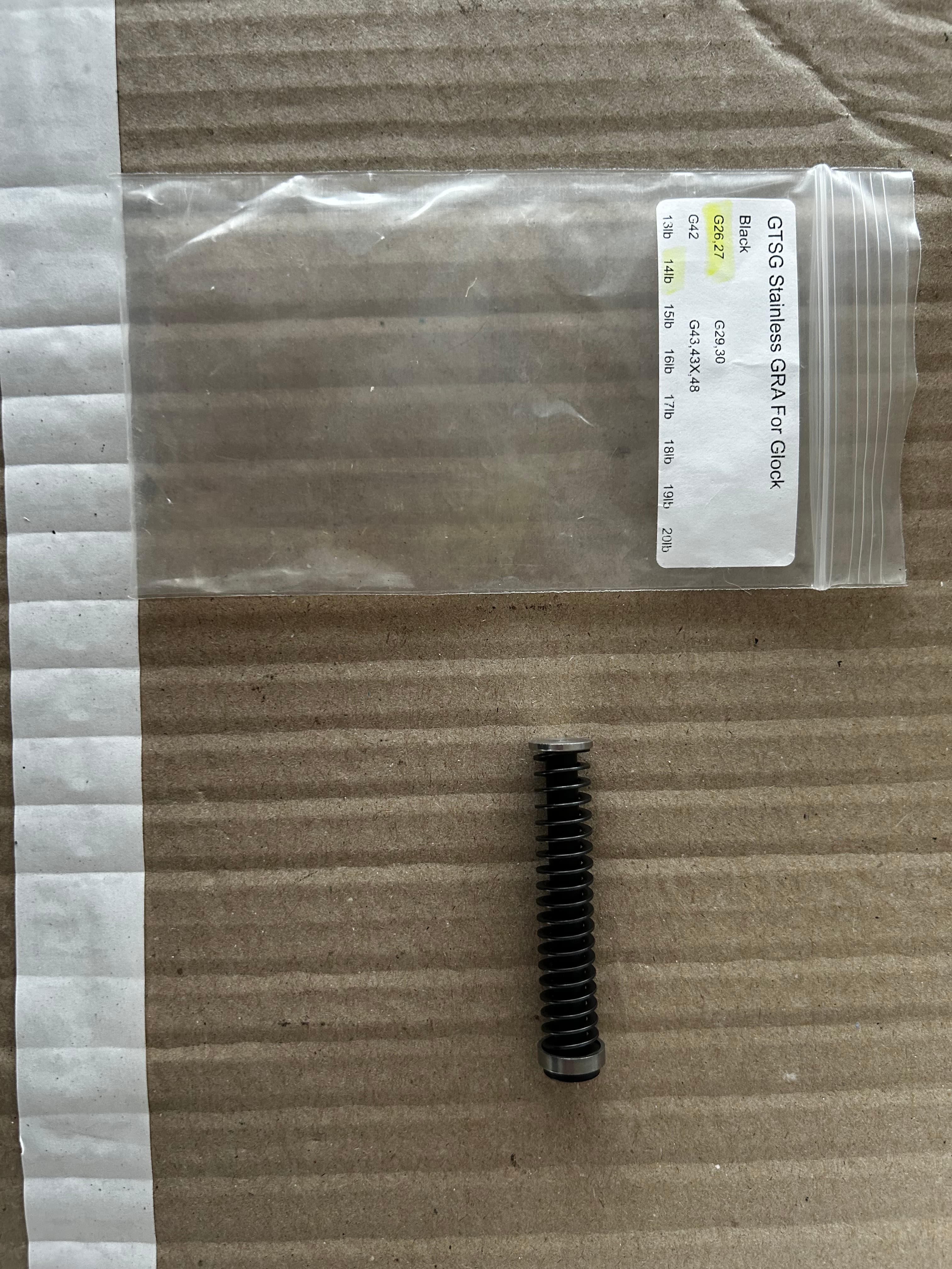 ressort allégé glock 26-27