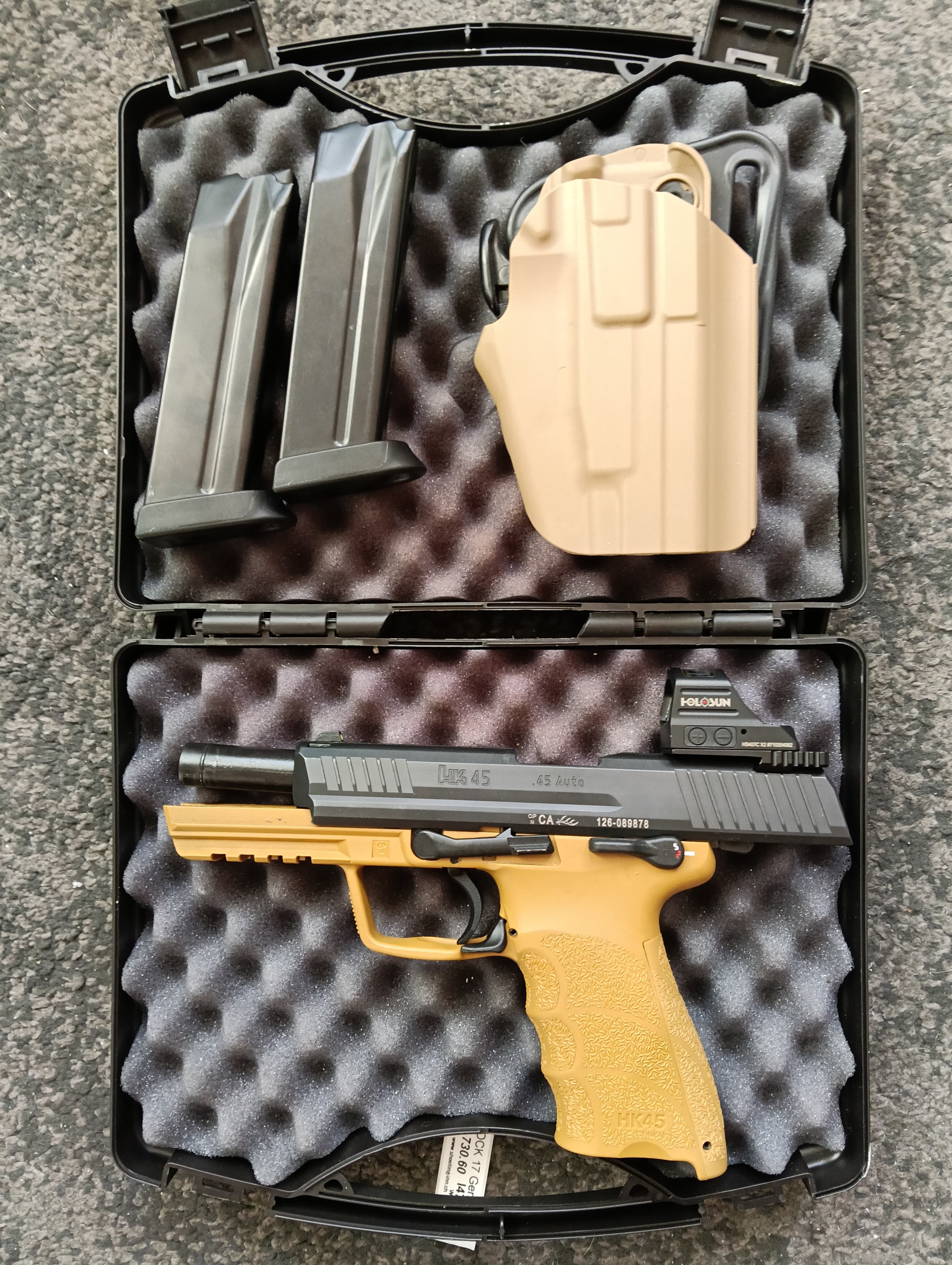 Heckler & Koch - HK45 ACP + Holo & Holtster & Cleaning Kit — Bild 7