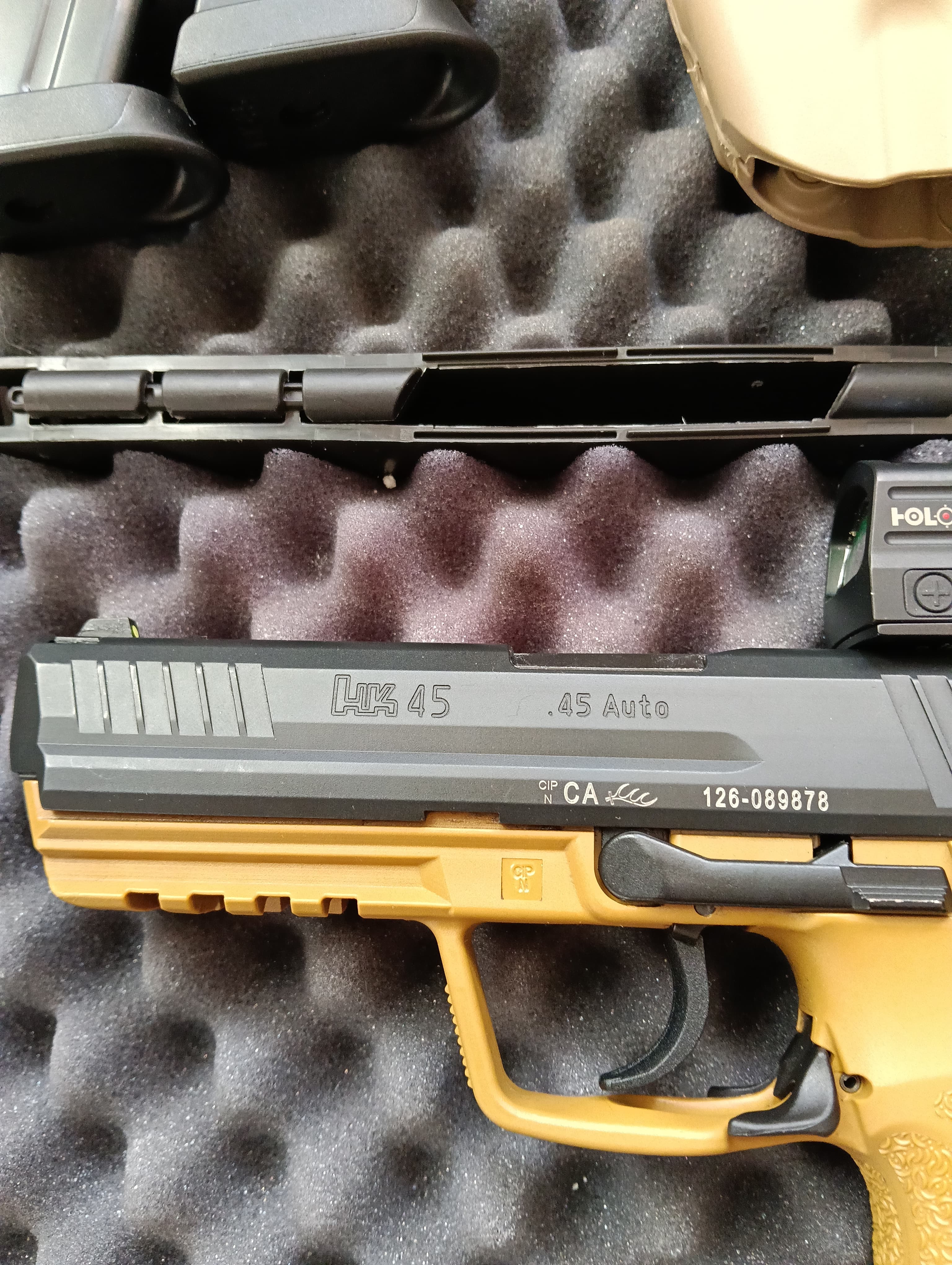 Heckler & Koch - HK45 ACP + Holo & Holtster & Cleaning Kit — Bild 3